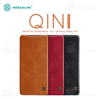 کیف چرمی نیلکین سامسونگ Samsung Galaxy S21 Nillkin Qin Leather Case