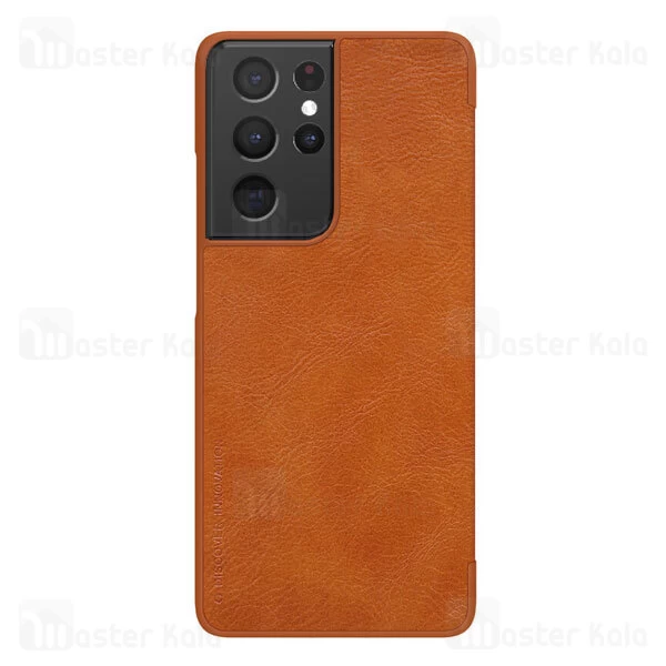 کیف چرمی Samsung Galaxy S21 Ultra Nillkin Qin Leather Case