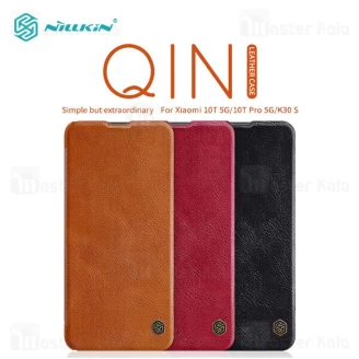 کیف چرمی نیلکین شیائومی Xiaomi Mi 10T / 10T Pro / K30S Nillkin Qin Leather Case