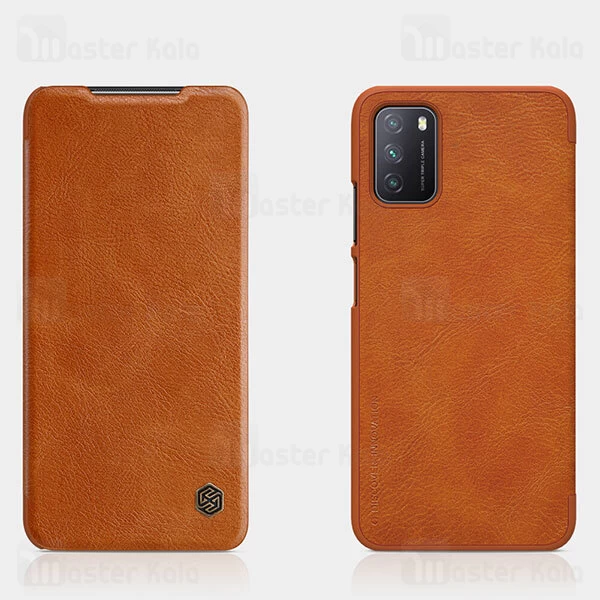 کیف چرمی Xiaomi Poco M3 Nillkin Qin Leather Case