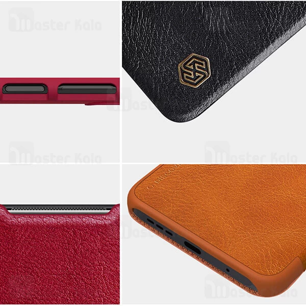 کیف چرمی Xiaomi Poco M3 Nillkin Qin Leather Case