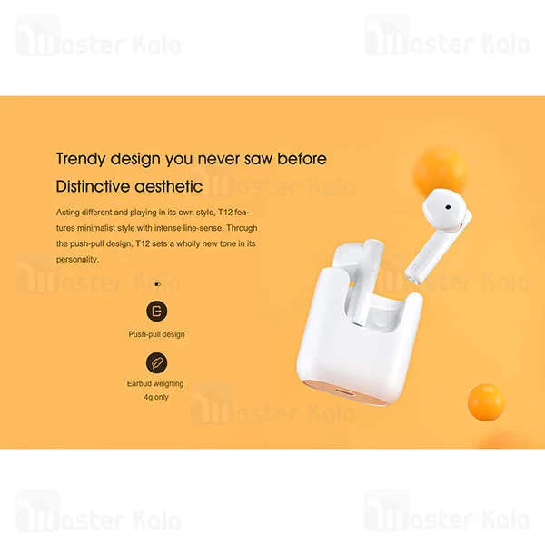 هندزفری بلوتوث دوگوش کیو سی وای Xiaomi QCY T12 True Wireless Earphones