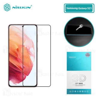 محافظ صفحه شیشه ای دورچسب تمام صفحه نیلکین سامسونگ Samsung Galaxy S21 3D CP+ Max