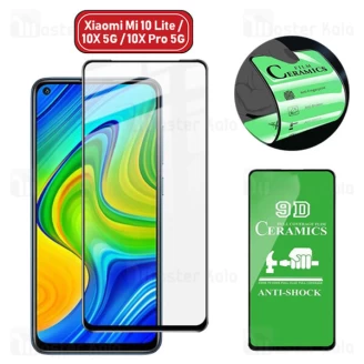 محافظ صفحه نانو سرامیک تمام صفحه و تمام چسب شیائومی Xiaomi Mi 10 Lite / 10X 5G / 10X Pro 5G Glass