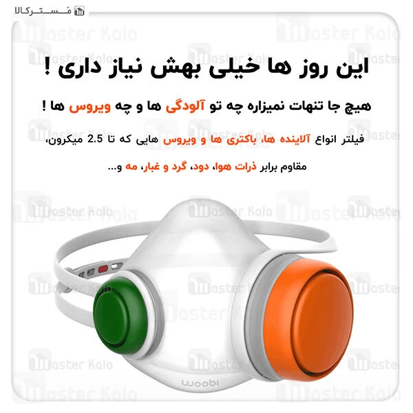ماسک فیلتردار شیائومی Xiaomi Airmotion Woobi Plus F95 Pm2.5