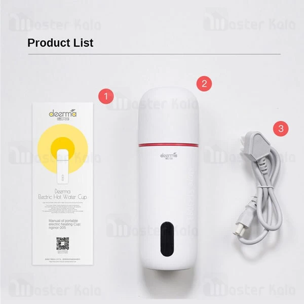فلاسک و چای ساز هوشمند شیائومی Xiaomi Deerma DEM-DR035 Temperature Smart Kettle 350ML