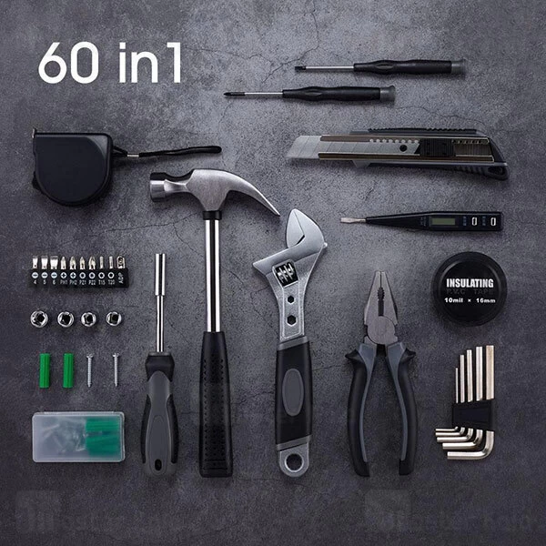 جعبه ابزار خانگی Xiaomi Mijia Jiuxun 60 in 1 DIY Tool Box