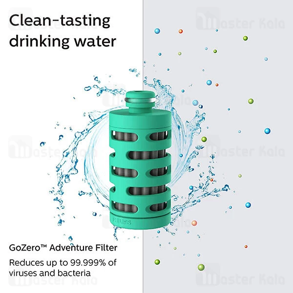 بطری تصفیه آب Xiaomi Youpin Philips GoZero Active Adventure Water Retention Bottle