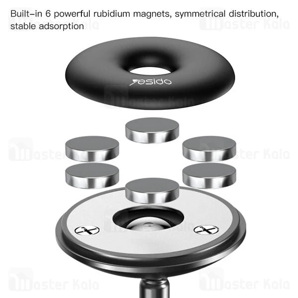 هولدر و پایه نگهدارنده آهنربایی یسیدو Yesido C93 720 Rotation Magnetic Bracket