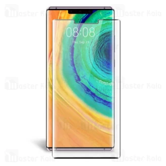 محافظ صفحه شیشه ای تمام صفحه تمام چسب خمیده هواوی Huawei Mate 30 Pro Glass