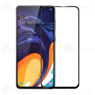 محافظ صفحه شیشه ای تمام صفحه و تمام چسب سامسونگ Samsung Galaxy A60 6D