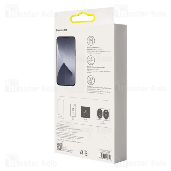 پک 2تایی محافظ صفحه شیشه ای تمام صفحه و ضد اشعه بیسوس iPhone 12 / 12 Pro Baseus SGAPIPH61P-LF02