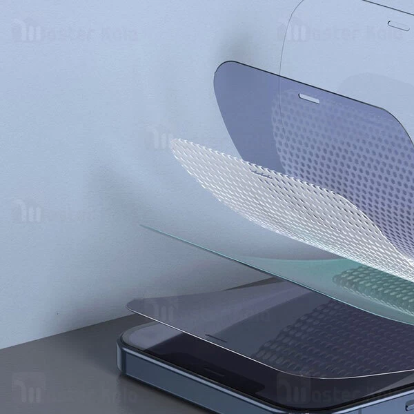 پک 2تایی محافظ صفحه شیشه ای تمام صفحه و ضد اشعه بیسوس iPhone 12 Pro Max Baseus SGAPIPH67N-LF02