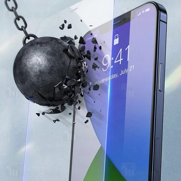 پک 2تایی محافظ صفحه شیشه ای تمام صفحه و ضد اشعه بیسوس iPhone 12 Pro Max Baseus SGAPIPH67N-LF02