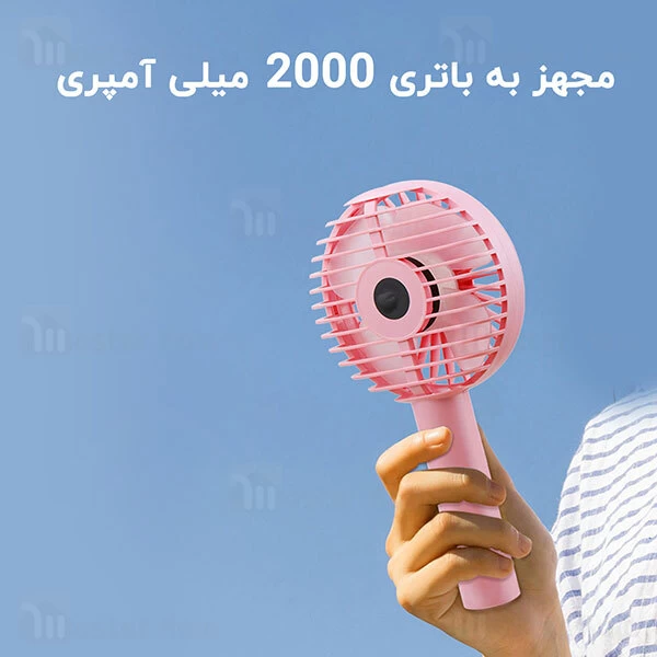 پنکه فانتزی چندکاره Awei F1 Handheld Fan 2 in 1 Holder