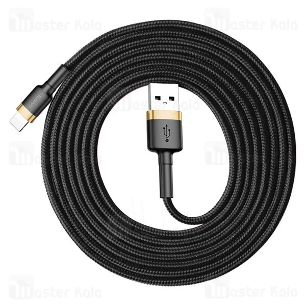 کابل لایتنینگ بیسوس Baseus Cafule USB to Lightning Cable CALKLF-CG1 QC3.0 طول 2 متر توان 1.5 آمپر