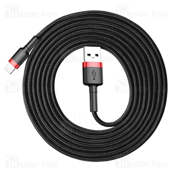 کابل لایتنینگ بیسوس Baseus Cafule USB to Lightning Cable CALKLF-CG1 QC3.0 طول 2 متر توان 1.5 آمپر