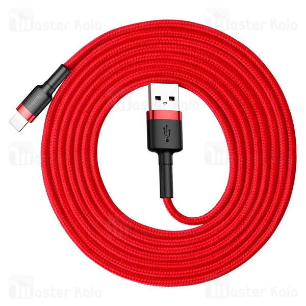 کابل لایتنینگ بیسوس Baseus Cafule USB to Lightning Cable CALKLF-CG1 QC3.0 طول 2 متر توان 1.5 آمپر