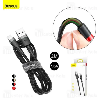 کابل لایتنینگ بیسوس Baseus Cafule USB to Lightning Cable CALKLF-CG1 QC3.0 طول 2 متر توان 1.5 آمپر