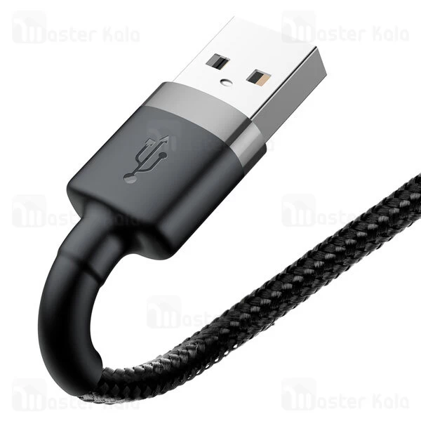 کابل لایتنینگ بیسوس Baseus Cafule USB to Lightning Cable CALKLF-CG1 QC3.0 طول 2 متر توان 1.5 آمپر