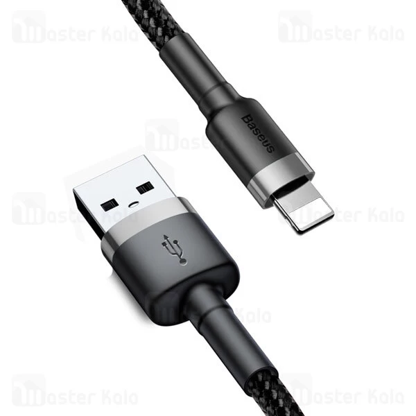 کابل لایتنینگ بیسوس Baseus Cafule USB to Lightning Cable CALKLF-CG1 QC3.0 طول 2 متر توان 1.5 آمپر