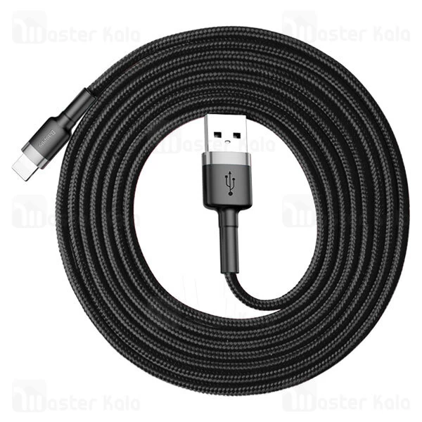 کابل لایتنینگ بیسوس Baseus Cafule USB to Lightning Cable CALKLF-CG1 QC3.0 طول 2 متر توان 1.5 آمپر
