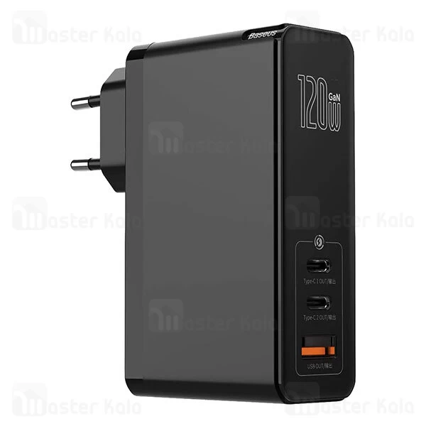 شارژر دیواری Baseus GaN2 Pro Quick Travel Charger C+C+A 120W EU CCGAN-J01