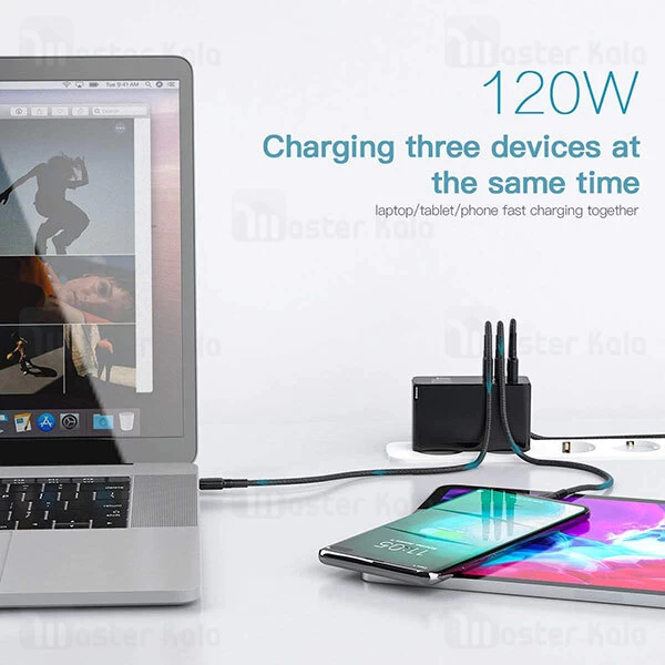 شارژر دیواری Baseus GaN2 Pro Quick Travel Charger C+C+A 120W EU CCGAN-J01