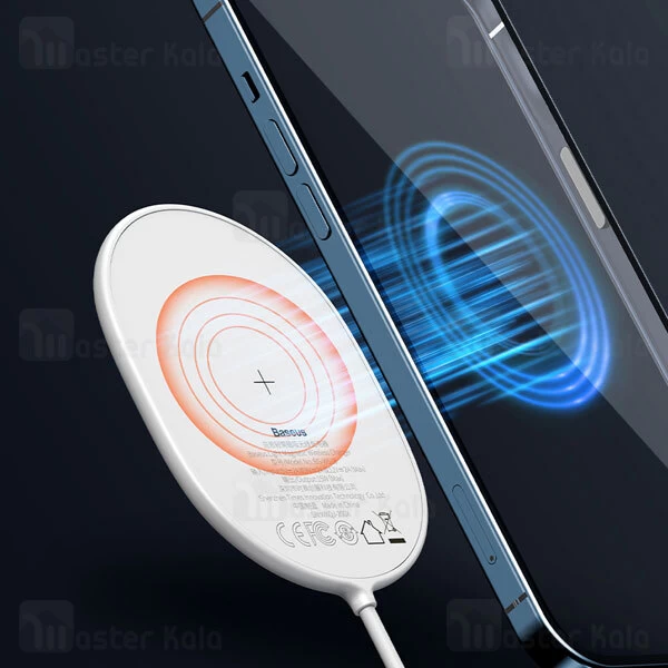 شارژر وایرلس مگنتی بیسوس Baseus Light Magnetic Wireless Charger WXQJ-01 15W توان 15 وات