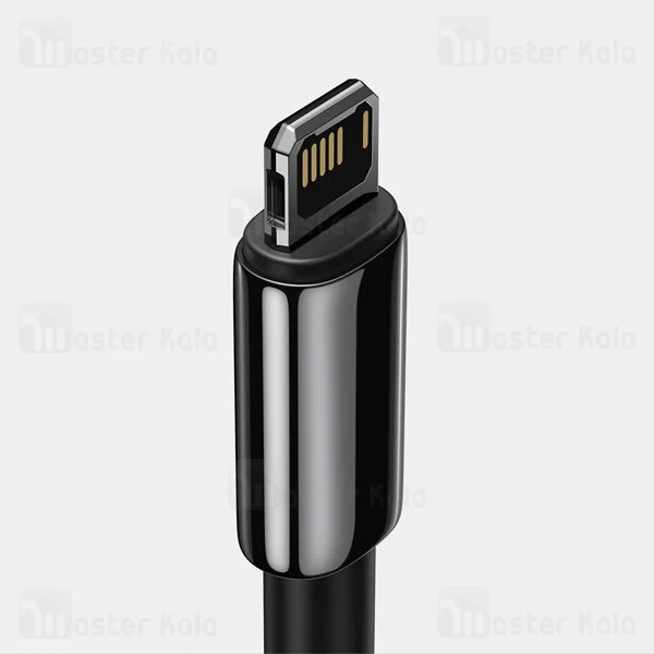 کابل لایتنینگ بیسوس Baseus Cafule Tungsten Gold iP Data Cable CALWJ-01 طول 1 متر و توان 2.4 آمپر