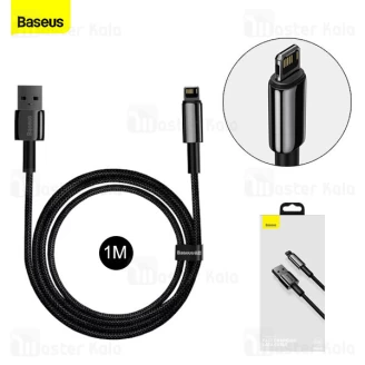کابل لایتنینگ بیسوس Baseus Cafule Tungsten Gold iP Data Cable CALWJ-01 طول 1 متر و توان 2.4 آمپر