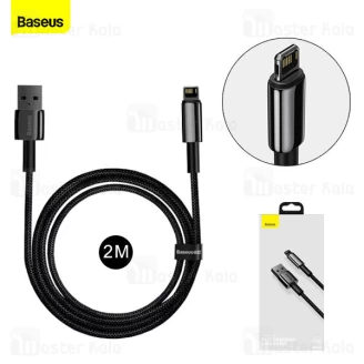 کابل لایتنینگ بیسوس Baseus Cafule Tungsten Gold iP Data Cable CALWJ-A01 طول 2 متر و توان 2.4 آمپر