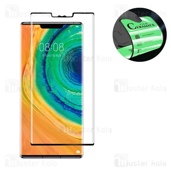 محافظ صفحه خمیده نانو سرامیک تمام صفحه و تمام چسب هواوی Huawei Mate 30 Pro Glass