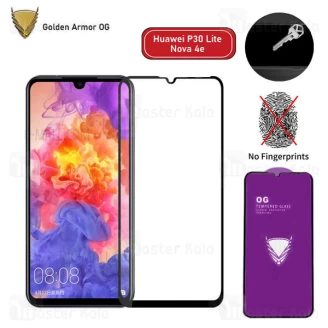 محافظ صفحه شیشه ای تمام صفحه تمام چسب OG هواوی Huawei P30 lite / Nova 4e OG 2.5D Glass