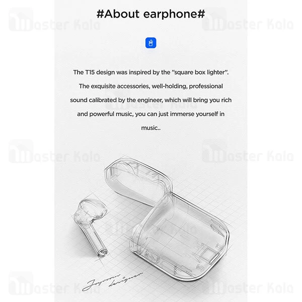 هندزفری بلوتوث Joyroom JR-T15 TWS HiFi True Wireless Stereo Bluetooth Earphones