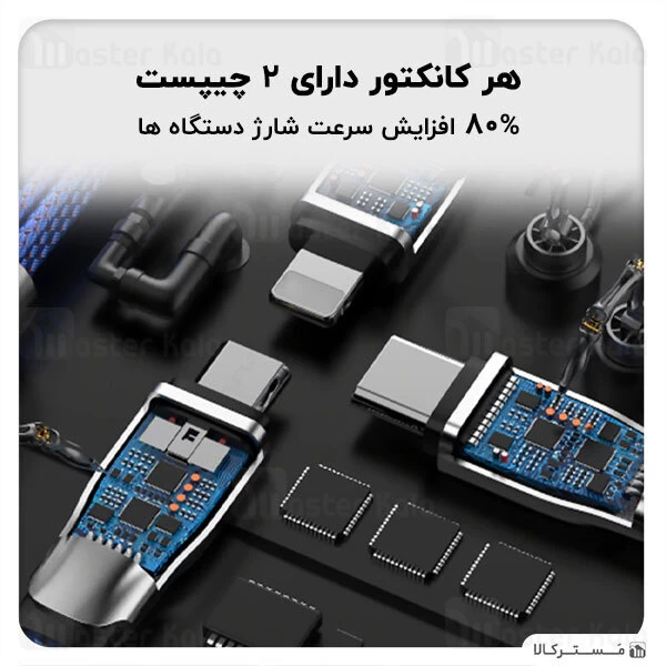 کابل سه سر Joyroom S-M419 Excellence Series Charging Data 1.3m 3A