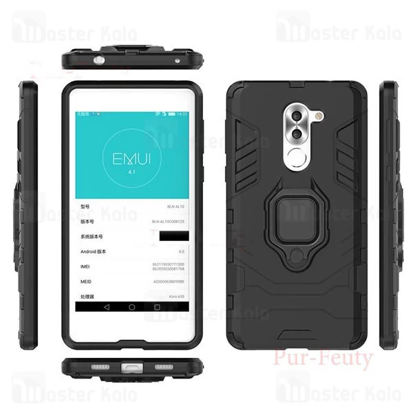 گارد ضد ضربه انگشتی Huawei Honor 6X / GR5 2017 Black Panther KEYSION ShockProof Armor Ring
