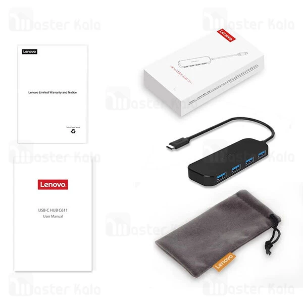 هاب Lenovo C611 5Ports USB3.0 Hub Splitter