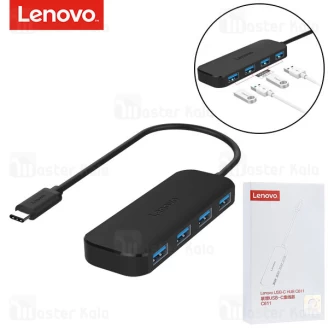 هاب 4 پورت تایپ سی لنوو Lenovo C611 4 Ports USB3.0 Hub Splitter