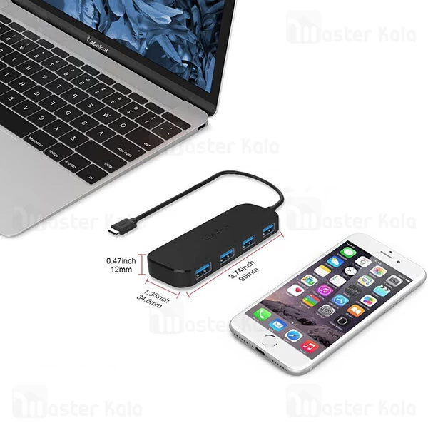 هاب Lenovo C611 5Ports USB3.0 Hub Splitter