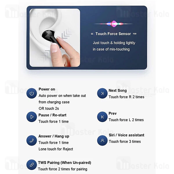 ﻿هندزفری بلوتوث Lenovo Thinkplus TW50 True Wireless Earbuds