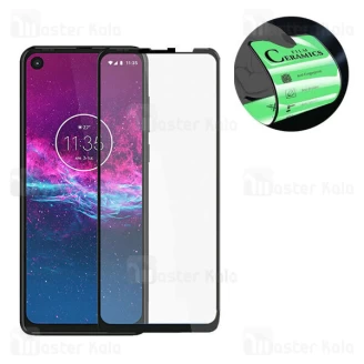 محافظ صفحه نانو سرامیک تمام صفحه و تمام چسب موتورولا Motorola One Action / One Vision / P40 Glass