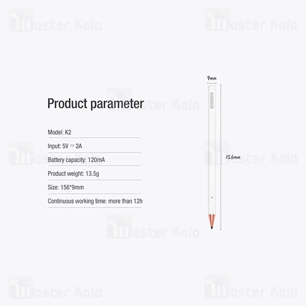 قلم لمسی Nillkin Crayon K2 iPad Stylus Pen