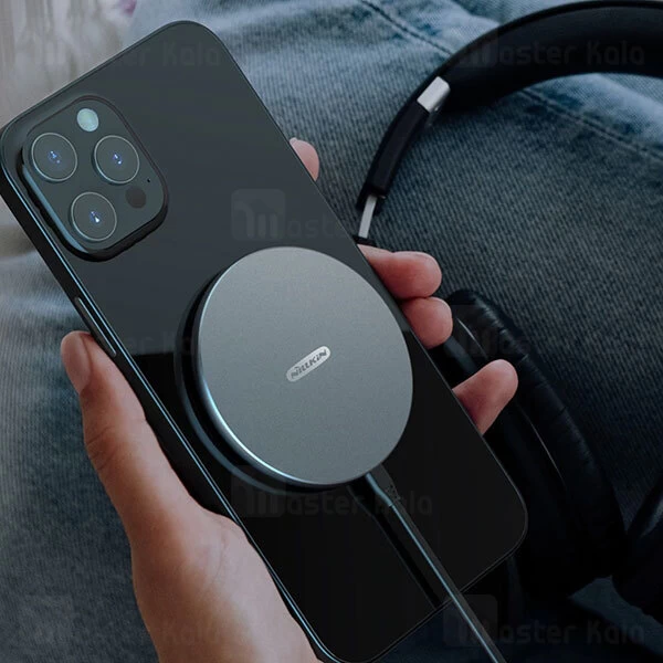 شارژر وایرلس نیلکین Nillkin MagSlim NKT06 Wireless Charger توان 15 وات مخصوص سری آیفون 12