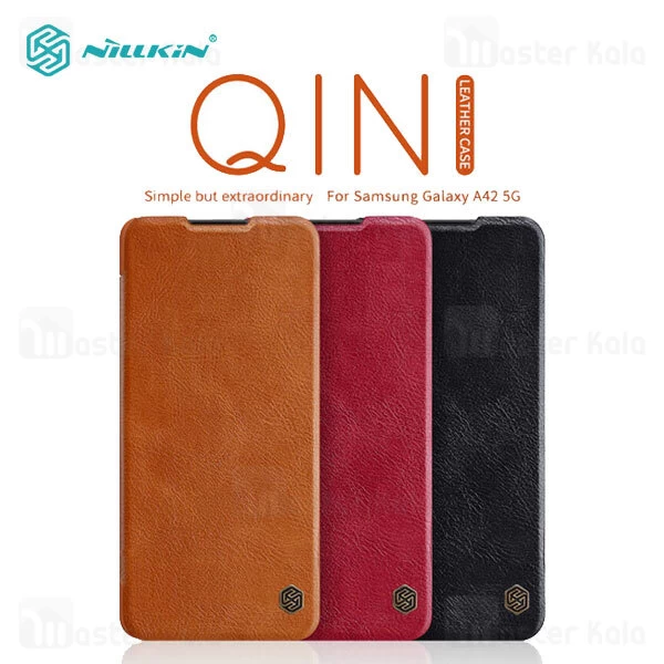 کیف چرمی Samsung Galaxy A42 5G Nillkin Qin Leather Case