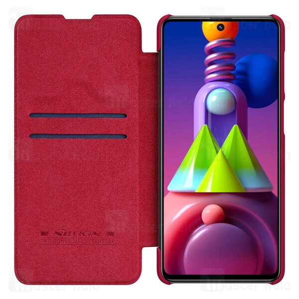 کیف چرمی نیلکین سامسونگ Samsung Galaxy M51 Nillkin Qin Leather Case