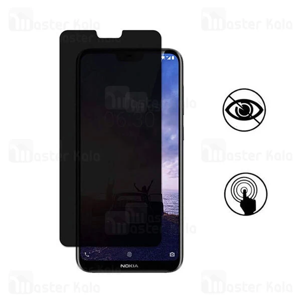 گلس حریم شخصی تمام چسب نوکیا Nokia 6.1 Plus / X6 Privacy