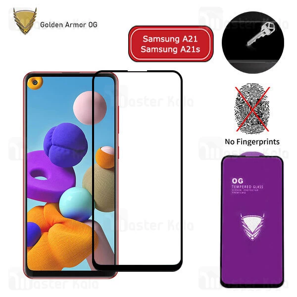 محافظ صفحه شیشه ای تمام صفحه تمام چسب OG سامسونگ Samsung Galaxy A21 / A21s OG 2.5D Glass