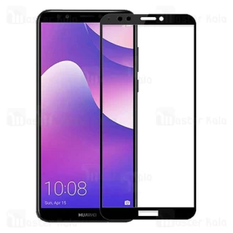 محافظ صفحه شیشه ای تمام صفحه تمام چسب Huawei Y7 Prime 2018/Honor 7C Glass