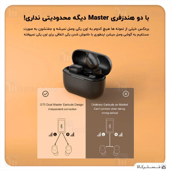 هندزفری بلوتوث دوگوش شیائومی هایلو Xiaomi Haylou GT5 TWS Bluetooth Earbuds